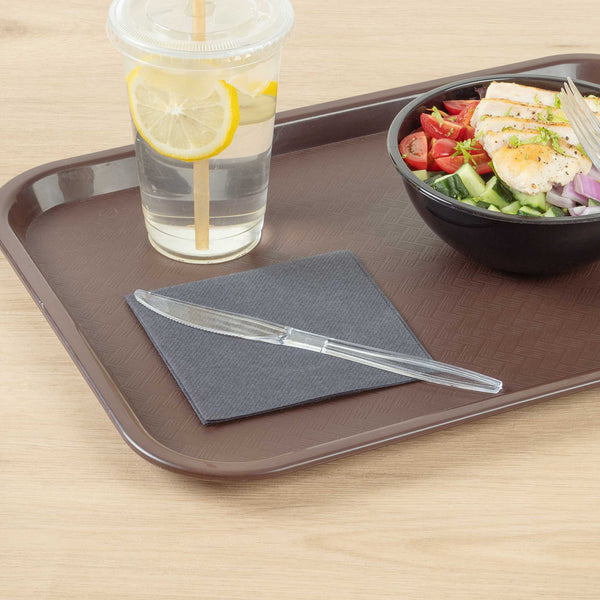 Restaurantware Chef 101 Clear Plastic Knife - 7 1/4" X 3/4" - 250 Count Box