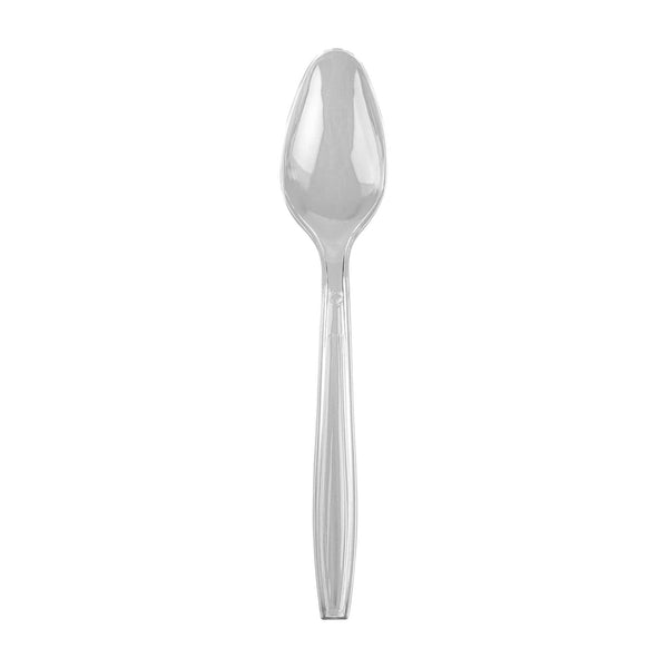 Restaurantware Chef 101 Clear Plastic Spoon - 6 1/2" X 1 1/4" X 1/2" - 250 Count Box