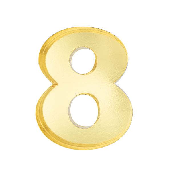 Restaurantware Chef 101 Gold Paper Charcuterie Fillable Number 8 Tray - 12" X 10" X 1 1/2" - 1 Count Box