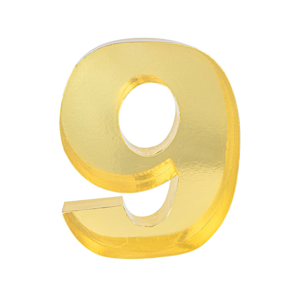 Restaurantware Chef 101 Gold Paper Charcuterie Fillable Number 9 Tray - 12" X 10" X 1 1/2" - 1 Count Box