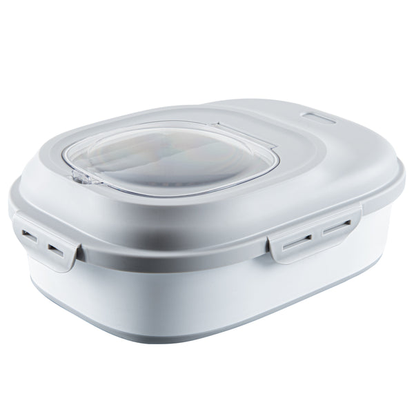 Restaurantware Chef 101 Gray Plastic Collapsible Storage Container - 17 3/4" X 13" X 14 3/4" - 1 Count Box
