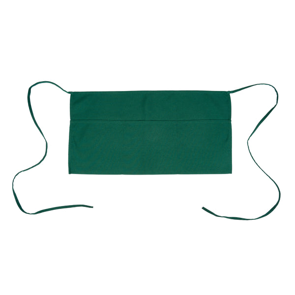 Restaurantware Chef 101 Green Standard Waist Apron - With 3 Pockets - 24" X 12" - 100 Count Box