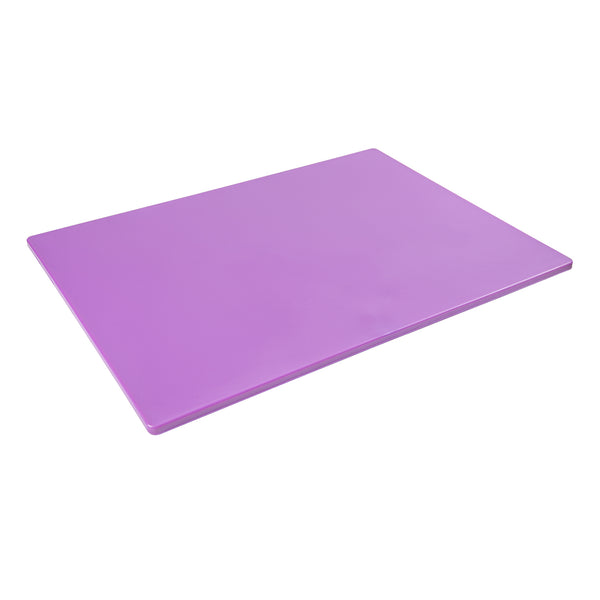 Restaurantware Chef 101 Purple Plastic Cutting Board - 24" X 18" - 10 Count Box