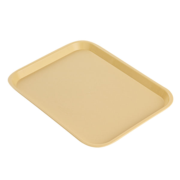 Restaurantware Chef 101 Rectangle Beige Plastic Fast Food Tray - 10" X 14" - 50 Count Box