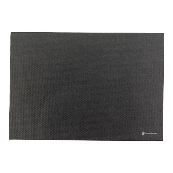 Restaurantware Chef 101 Rectangle Black Paper Placemat - Heavy Weight Single-Use - 20" X 14" - 1000 Count Box