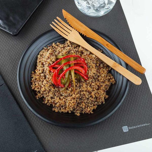 Restaurantware Chef 101 Rectangle Black Paper Placemat - Heavy Weight Single-Use - 20" X 14" - 1000 Count Box