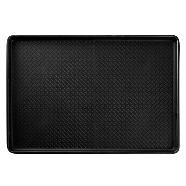 Restaurantware Chef 101 Rectangle Black Plastic Display Tray - 26" X 18" - 10 Count Box