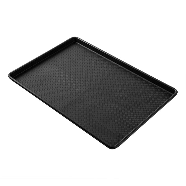 Restaurantware Chef 101 Rectangle Black Plastic Display Tray - 26" X 18" - 10 Count Box
