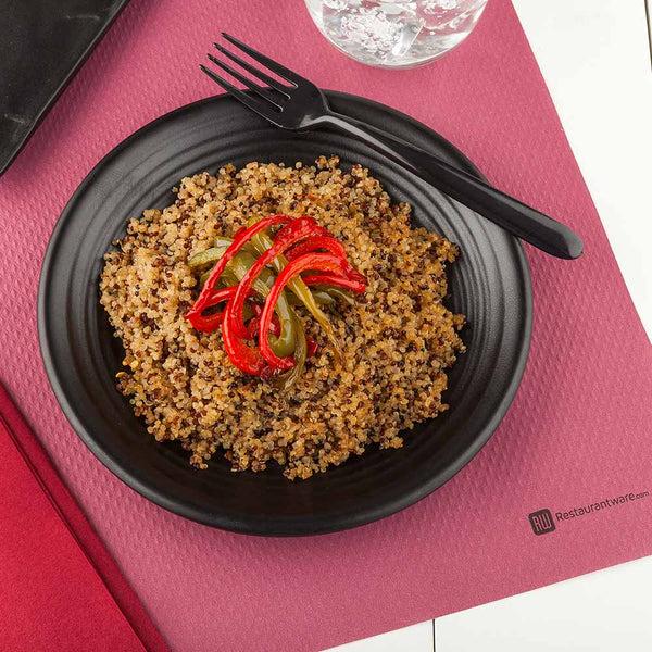 Restaurantware Chef 101 Rectangle Burgundy Paper Placemat - Heavy Weight Single-Use - 20" X 14" - 1000 Count Box