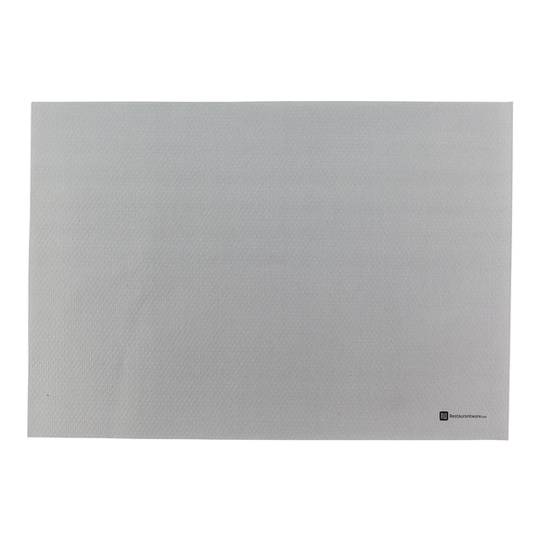Restaurantware Chef 101 Rectangle Gray Paper Placemat - Heavy Weight Single-Use - 20" X 14" - 1000 Count Box