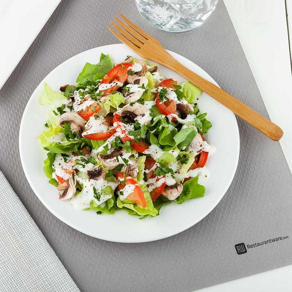 Restaurantware Chef 101 Rectangle Gray Paper Placemat - Heavy Weight Single-Use - 20" X 14" - 1000 Count Box