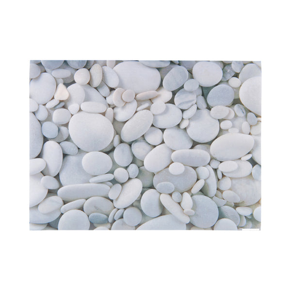 Restaurantware Chef 101 Rectangle River Stone Paper Placemat - Semi-Disposable 10 Uses - 11 3/4" X 15 3/4" - 12 Count Box