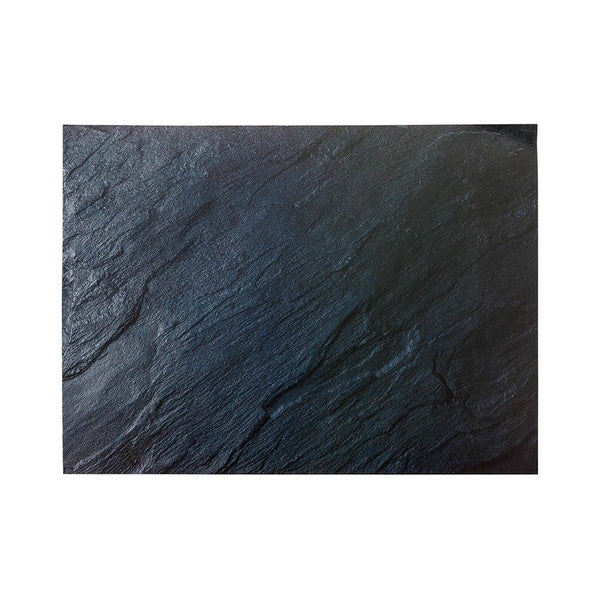 Restaurantware Chef 101 Rectangle Slate Paper Placemat - Semi-Disposable 10 Uses - 11 3/4" X 15 3/4" - 12 Count Box