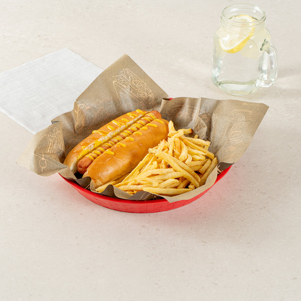 Restaurantware Chef 101 Round Red Plastic Diner Platter - 10 1/2" X 10 1/2" X 1 1/2" - 100 Count Box
