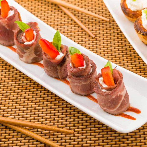Restaurantware Chef 101 Shinto Rectangle White Porcelain Plate - 10 1/4" X 2 3/4" X 1 1/4" - 1 Count Box