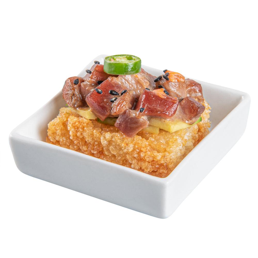 restaurantware Chef 101 Square White Porcelain Mini Dish - 2 1/2" x 2 1/2" x 3/4" - 10 count box