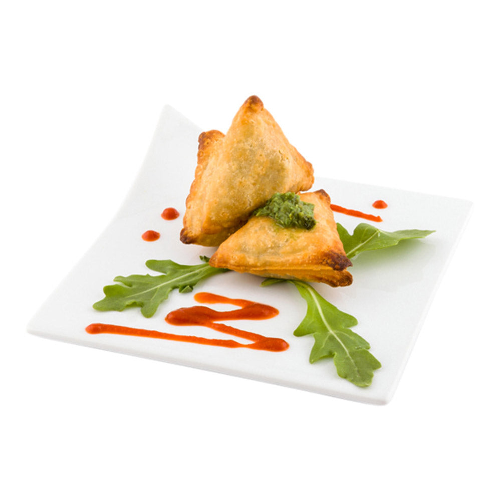 restaurantware Chef 101 Square White Porcelain Modern Flare Plate - 6" x 6" x 1 1/4" - 10 count box