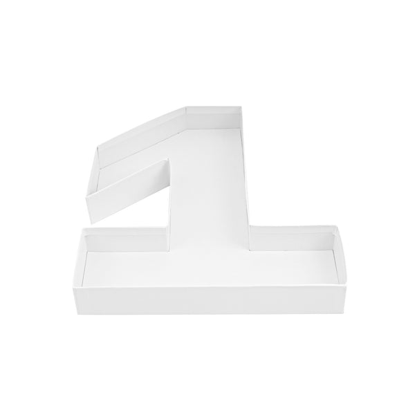 Restaurantware Chef 101 White Paper Charcuterie Fillable Number 1 Tray - 12" X 10" X 1 1/2" - 1 Count Box