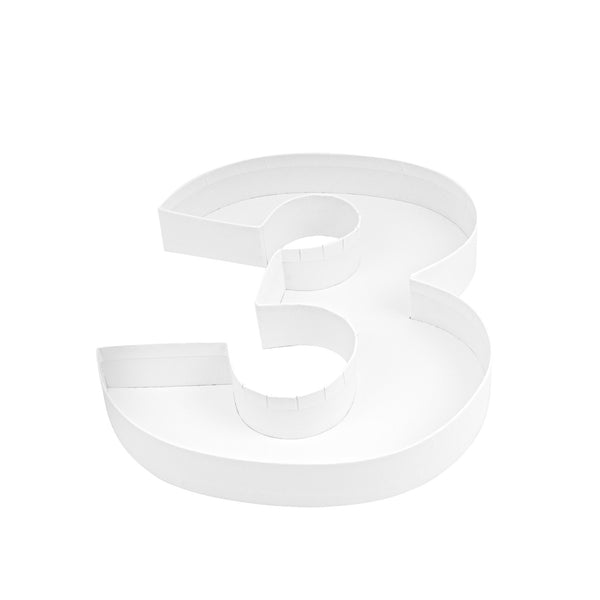 Restaurantware Chef 101 White Paper Charcuterie Fillable Number 3 Tray - 12" X 10" X 1 1/2" - 1 Count Box