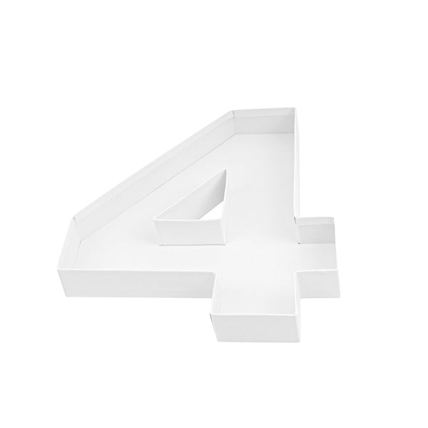 Restaurantware Chef 101 White Paper Charcuterie Fillable Number 4 Tray - 12" X 10" X 1 1/2" - 1 Count Box