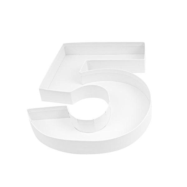 Restaurantware Chef 101 White Paper Charcuterie Fillable Number 5 Tray - 12" X 10" X 1 1/2" - 1 Count Box