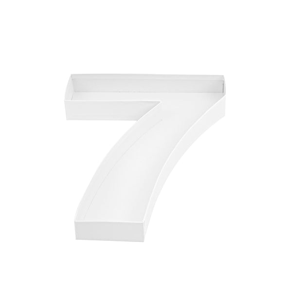 Restaurantware Chef 101 White Paper Charcuterie Fillable Number 7 Tray - 12" X 10" X 1 1/2" - 1 Count Box