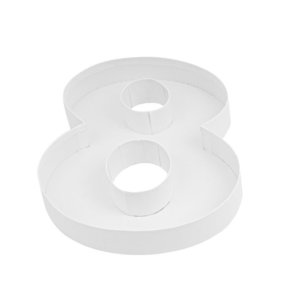 Restaurantware Chef 101 White Paper Charcuterie Fillable Number 8 Tray - 12" X 10" X 1 1/2" - 1 Count Box