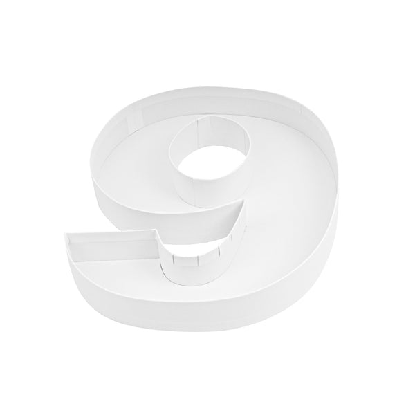 Restaurantware Chef 101 White Paper Charcuterie Fillable Number 9 Tray - 12" X 10" X 1 1/2" - 1 Count Box