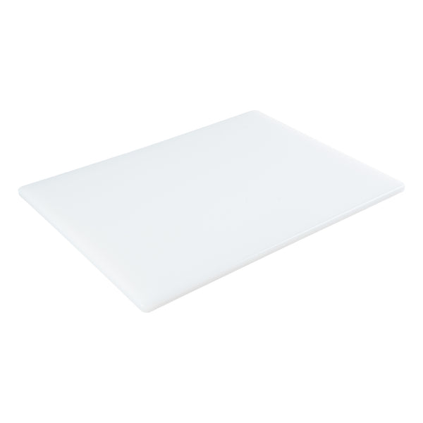 Restaurantware Chef 101 White Plastic Cutting Board - 20" X 15" X 1/2" - 10 Count Box