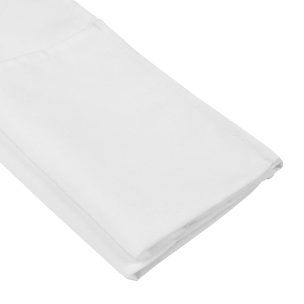 Restaurantware Chef 101 White Standard Waist Apron - With 3 Pockets - 24" X 12" - 100 Count Box