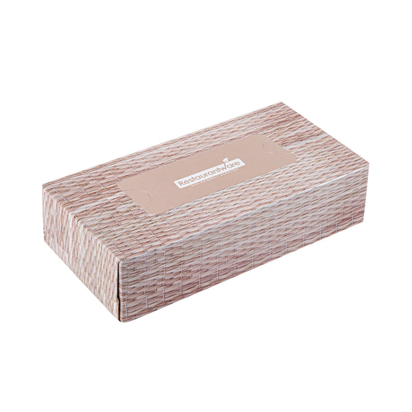 Restaurantware Clean Tek Professional 100 Sheet Facial Tissue Box - 2-Ply - 30 Count Box