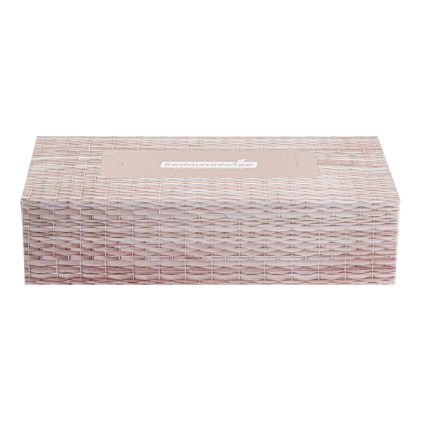 Restaurantware Clean Tek Professional 100 Sheet Facial Tissue Box - 2-Ply - 30 Count Box