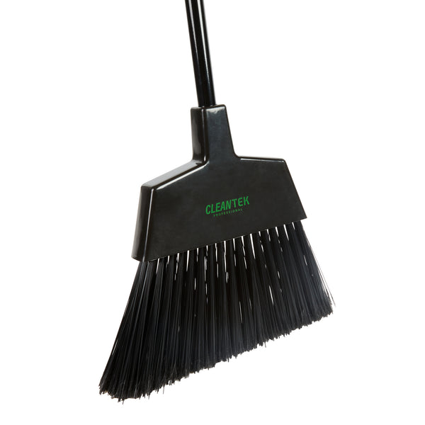 Restaurantware Clean Tek Professional 11 3/4" Black Plastic Angled Broom Head - 1 Count Box