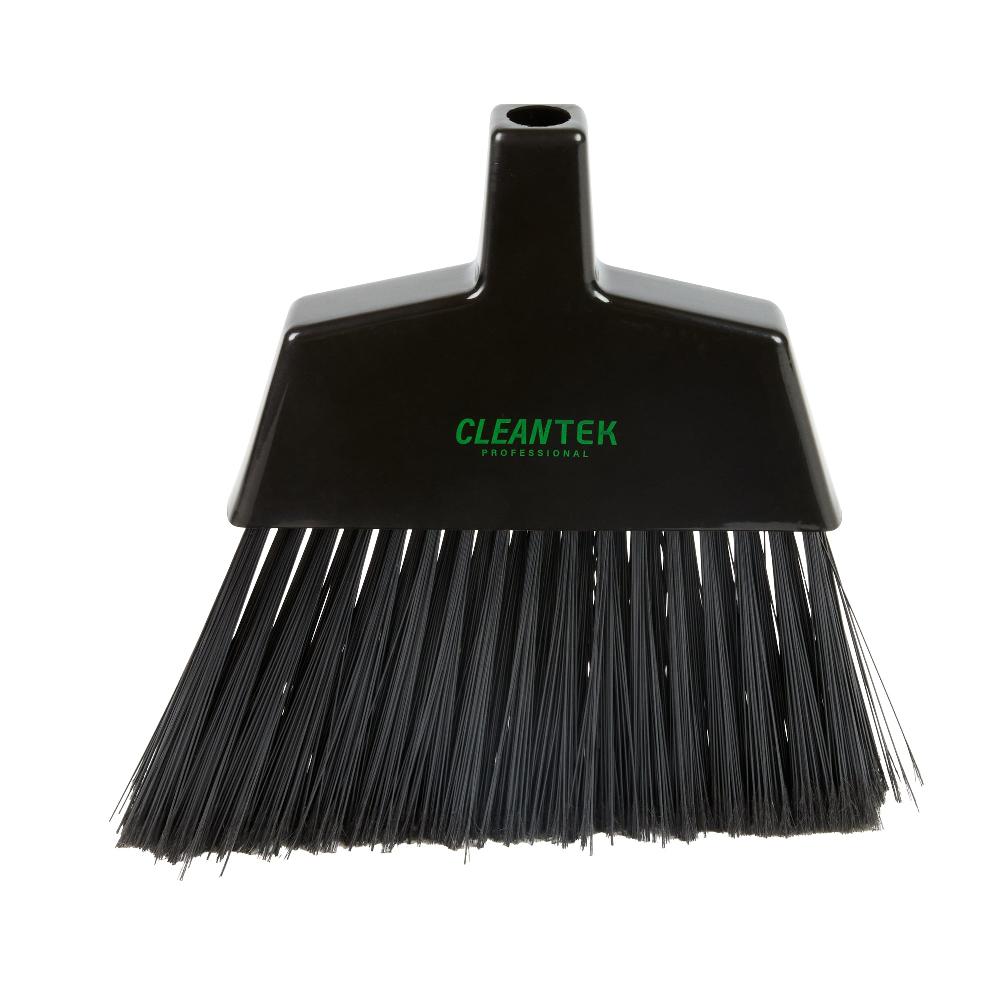 restaurantware Clean Tek Professional 11 3/4" Black Plastic Angled Broom Head - 1 count box