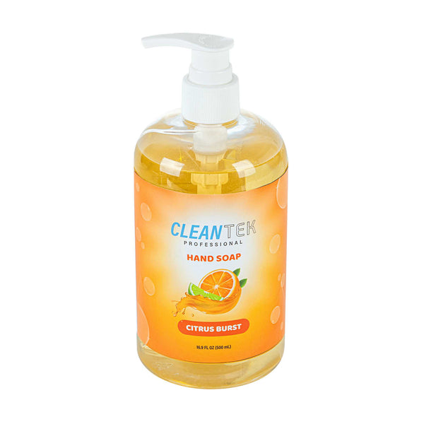 Restaurantware Clean Tek Professional 16.9 Fl. Oz Liquid Hand Soap - Citrus Burst - 24 Count Box