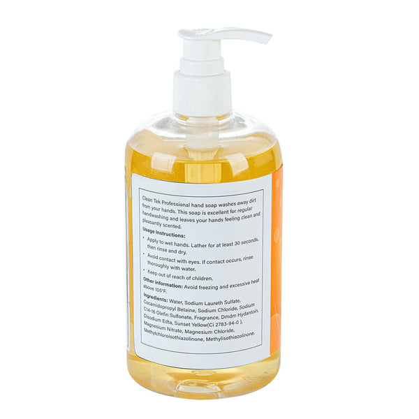 Restaurantware Clean Tek Professional 16.9 Fl. Oz Liquid Hand Soap - Citrus Burst - 24 Count Box