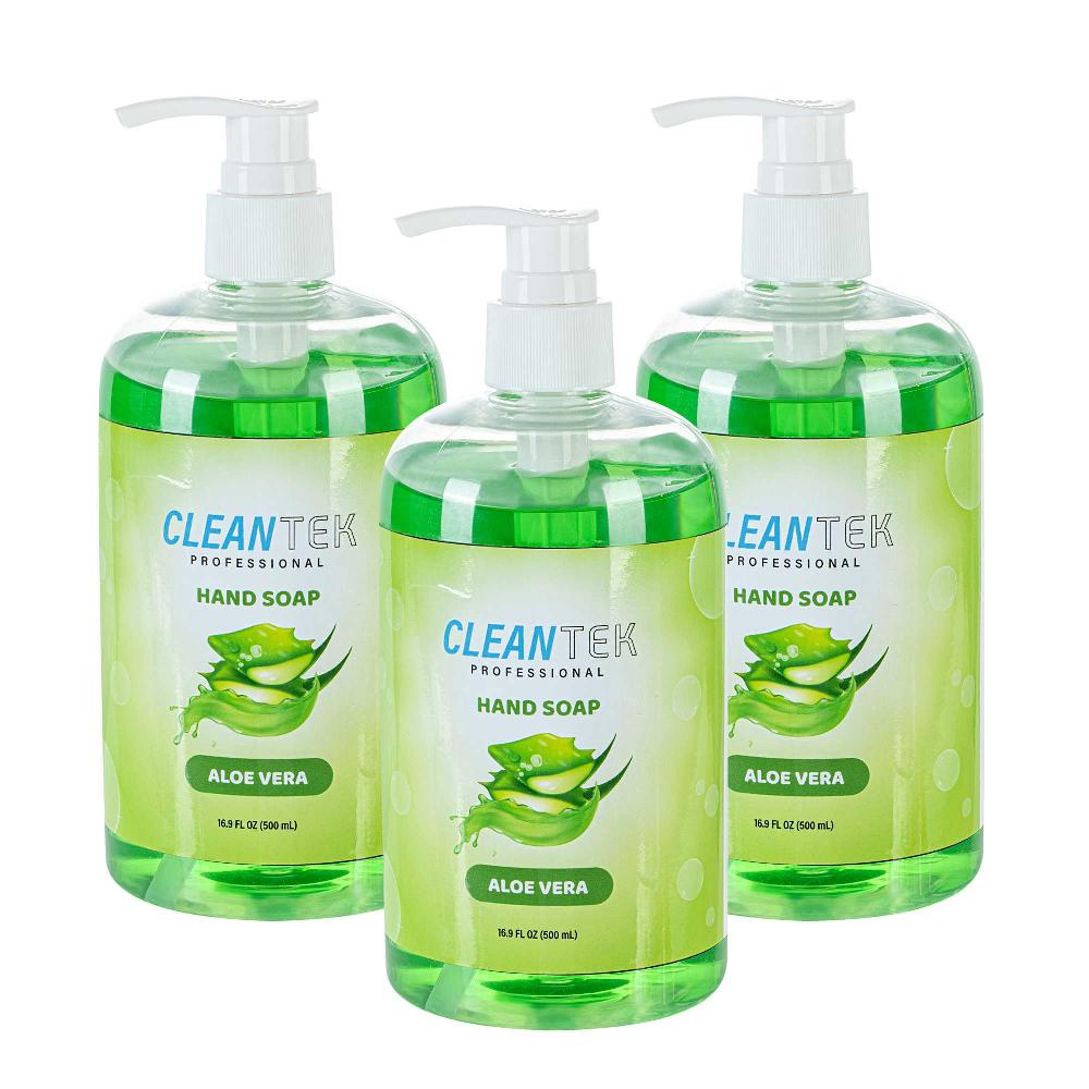 restaurantware Clean Tek Professional 16.9 fl. oz Liquid Hand Soap - Aloe Vera - 24 count box