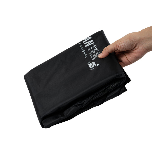Restaurantware Clean Tek Professional 18 Gal Black Plastic Bag - For 3-Shelf Janitor Cart With Zipper - 1 Count Box