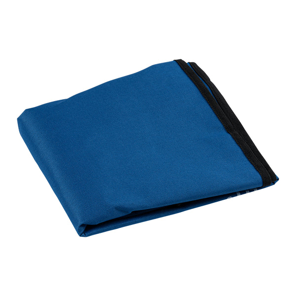 Restaurantware Clean Tek Professional 18 Gal Blue Plastic Bag - For 3-Shelf Janitor Cart With Zipper - 1 Count Box