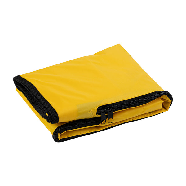 Restaurantware Clean Tek Professional 18 Gal Yellow Plastic Bag - For 3-Shelf Janitor Cart With Zipper - 1 Count Box