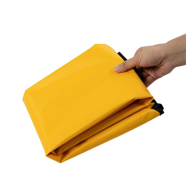 Restaurantware Clean Tek Professional 18 Gal Yellow Plastic Bag - For 3-Shelf Janitor Cart - 1 Count Box