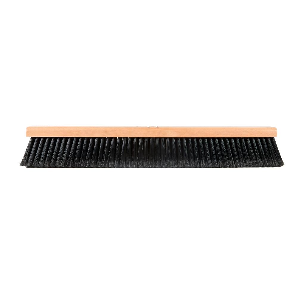 restaurantware Clean Tek Professional 24" Hardwood Contractor / Push Broom Head - with Fine Flagged Bristles - 1 count box