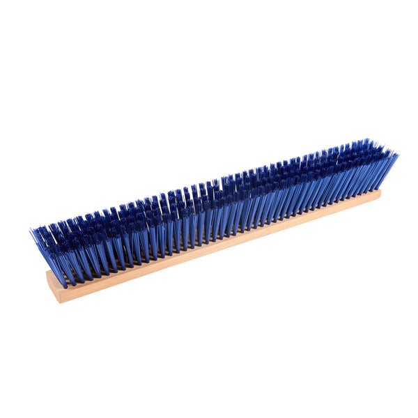 Restaurantware Clean Tek Professional 24" Hardwood Contractor / Push Broom Head - With Heavy Flagged Bristles - 1 Count Box