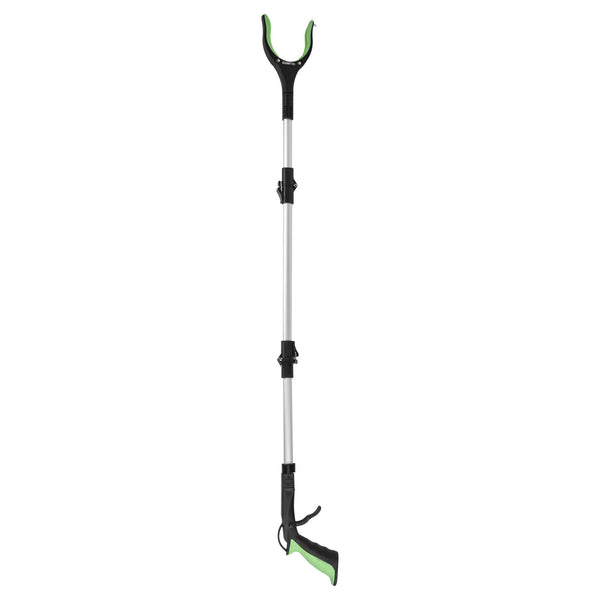 Restaurantware Clean Tek Professional 3-Fold Pick-Up Reaching Grabber Tool - Magnetic Tip 360 Degree Rotating Head Trigger Grip - 43" - 10 Count Box