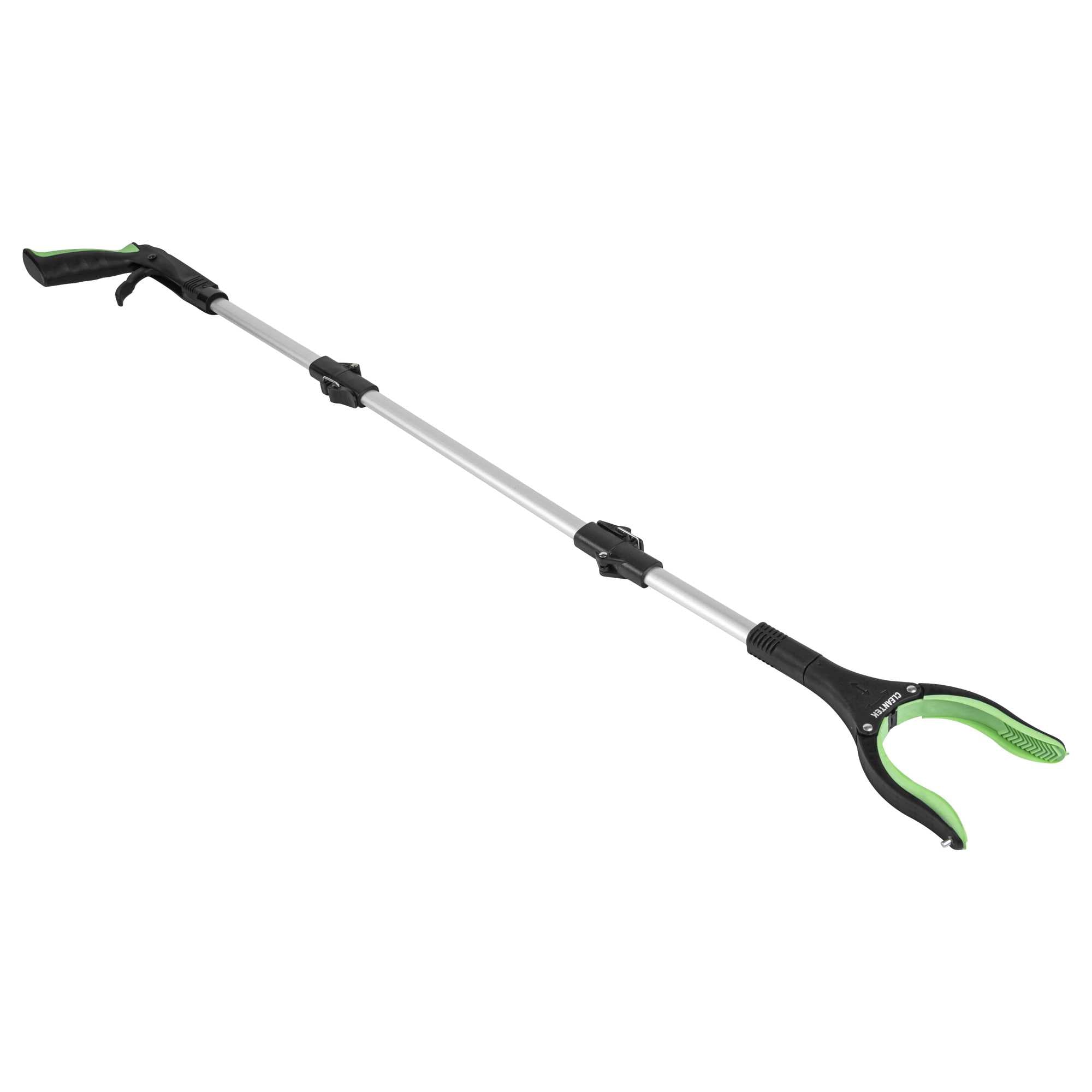 restaurantware Clean Tek Professional 3-Fold Pick-Up Reaching Grabber Tool - Magnetic Tip 360 Degree Rotating Head Trigger Grip - 43" - 10 count box