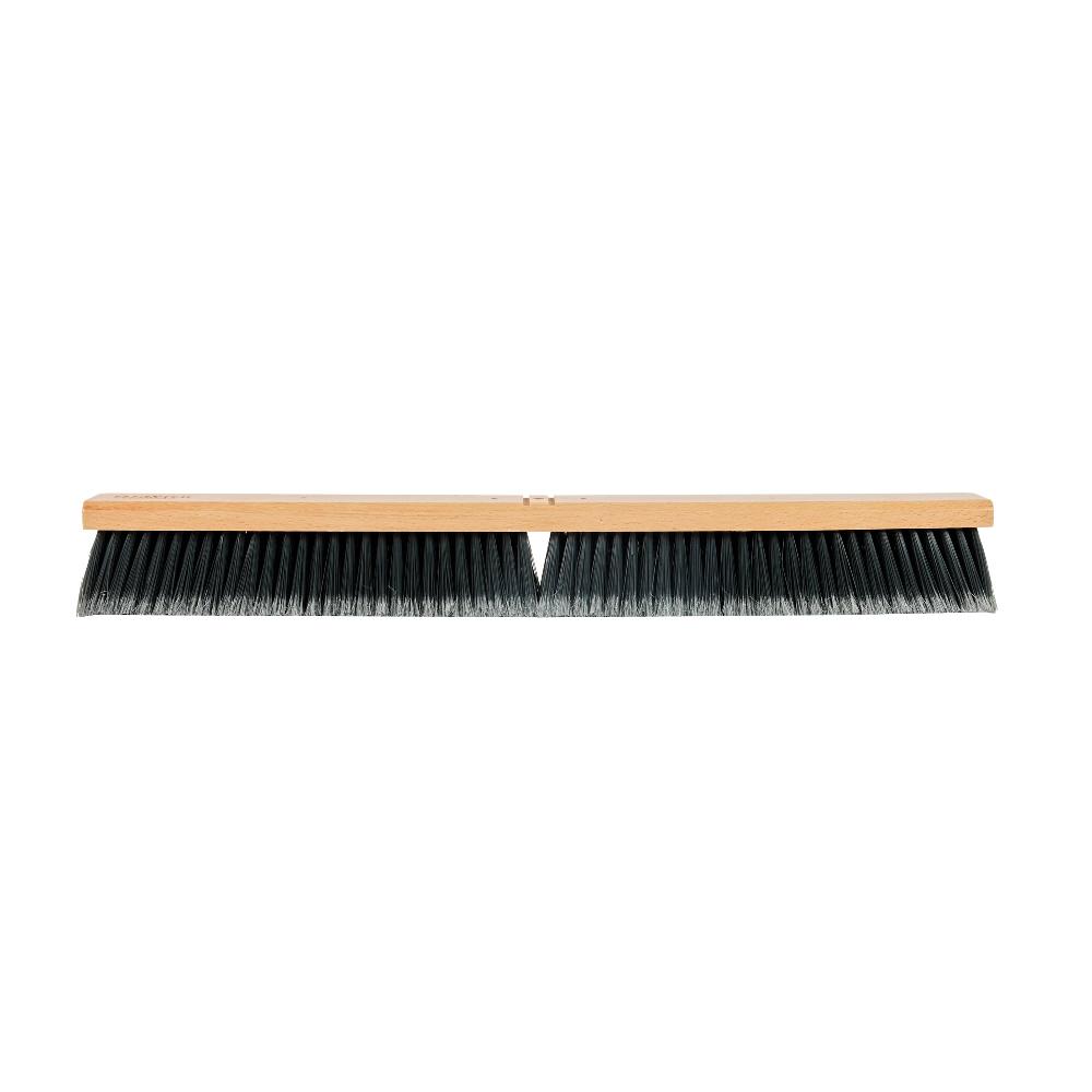 restaurantware Clean Tek Professional 30" Hardwood Contractor / Push Broom Head - with Medium Flagged Bristles - 1 count box