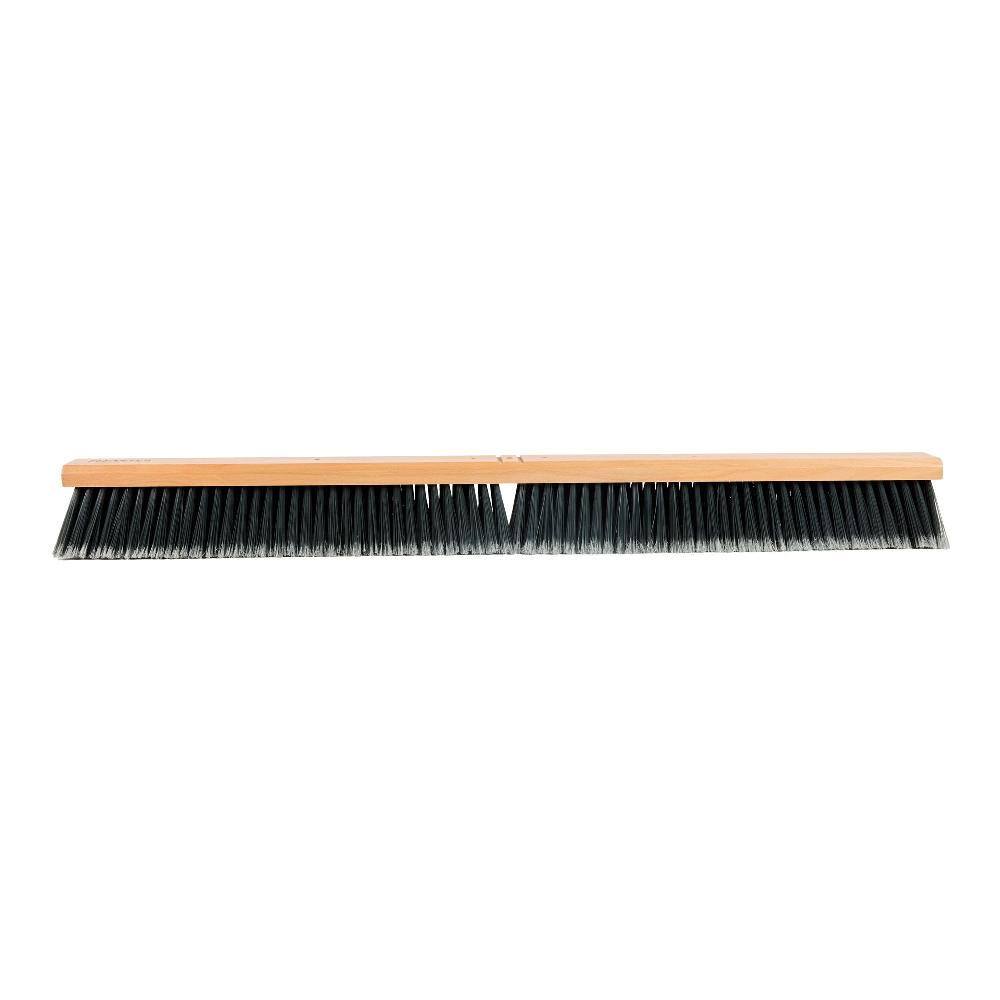 restaurantware Clean Tek Professional 36" Hardwood Contractor / Push Broom Head - with Medium Flagged Bristles - 1 count box