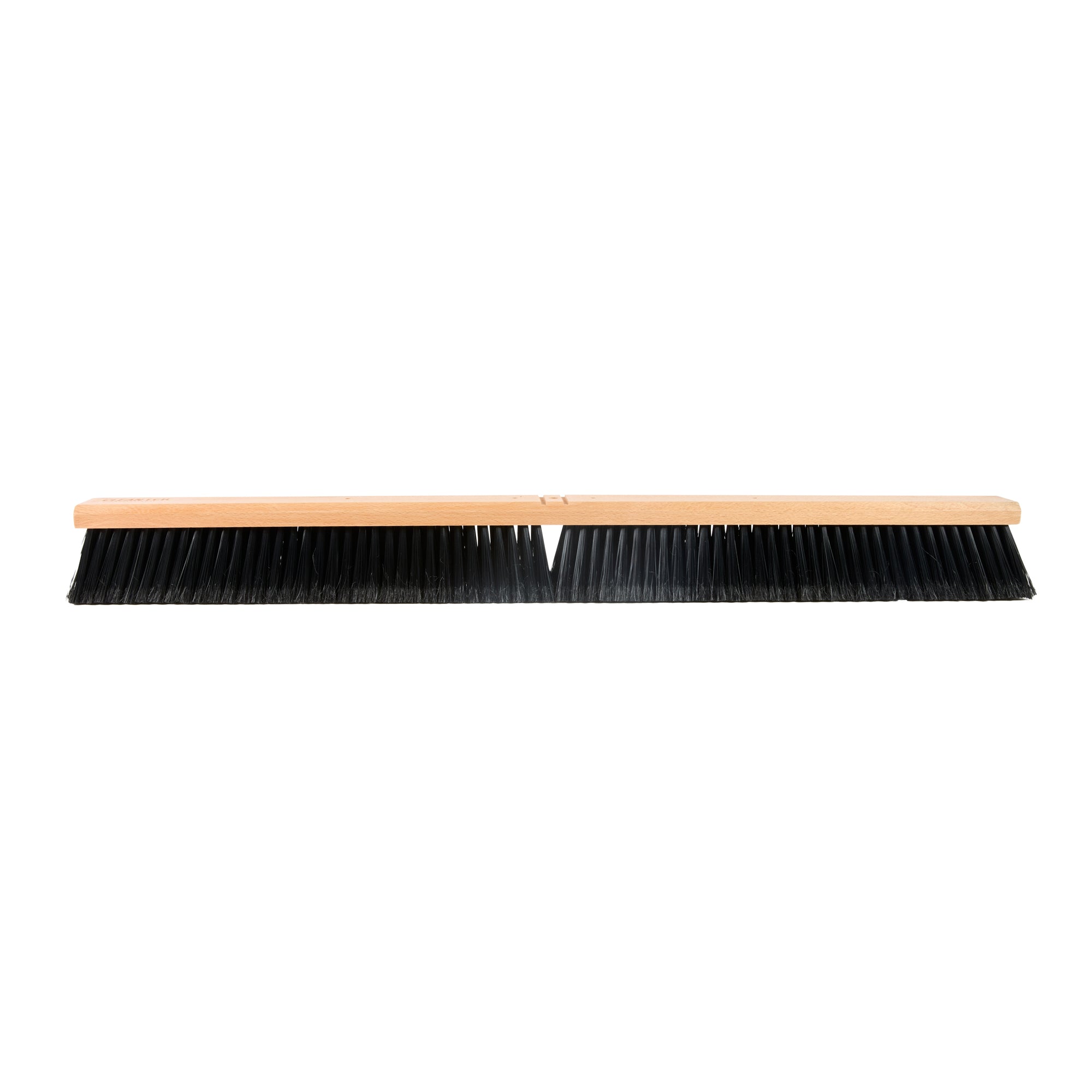 restaurantware Clean Tek Professional 36" Hardwood Contractor / Push Broom Head - with Fine Flagged Bristles - 1 count box
