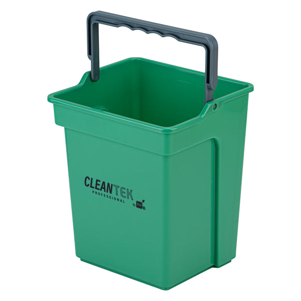 Restaurantware Clean Tek Professional 4 Qt Green Cleaning Bucket - 7" X 6 1/4" X 8 1/2" - 1 Count Box
