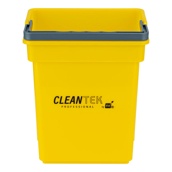 Restaurantware Clean Tek Professional 4 Qt Yellow Cleaning Bucket - 7" X 6 1/4" X 8 1/2" - 1 Count Box